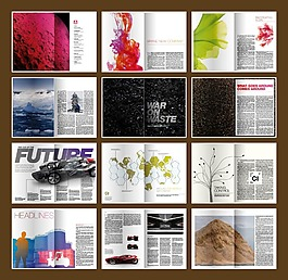 画册文件、图片与杂志素材的创意整合