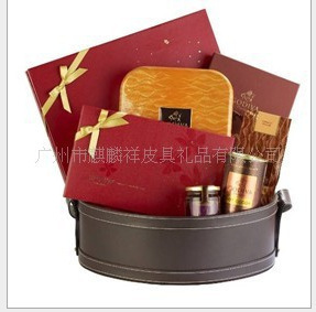 专业定制元旦春节PU仿皮礼品篮、杂志篮、水果篮——优质供应与价格优势